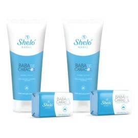 2 Pack Crema Facial  Jabón Baba Caracol Sheló Nabel regalo                                                                                            