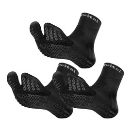 Active Foot Supporter, S-M, 8.9 - 10.0 inches (22.5 - 25.5 cm), Black, 3 Pairs