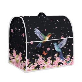 ASQVTIFE Pioneer Woman Kitchen Stuff Stand Mixer Cover Kitchen Appliance Organizer Bag Cover with Pockets 4.5-5 Quarts Bird Print