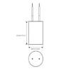 30UF MFD CBB60 Motor Run Capacitor 250VAC Volts Round Cylinder