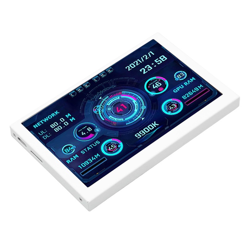 5in Computer Temp Monitor IPS USB Mini Screen PC Sensor