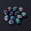 YASHEE Natural Black Opal Oval Shape-Ethiopian Opal Gemstone Wholesale Lot-Healing