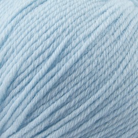 GISIMO 100% Merino Wool Yarn, 6-Ply Luxurious and Soft Yarn for Hand Knitting & Crocheting, 1.76 OZ/50g, 127 yds/116 meters (sky blue, 1 ball)