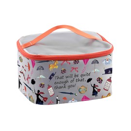 JYTAPP Marry Movie Makeup Bag That Will Be Quite Enough Of That Mary Fans Gift Poppin Umbrella Fans Canvas Cosmetic Bag (cosmetic organizer bag)