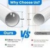 WooFog（Short）Security Bars for Sliding/Vertical Window, Adjustable Window Jammer Bars Security