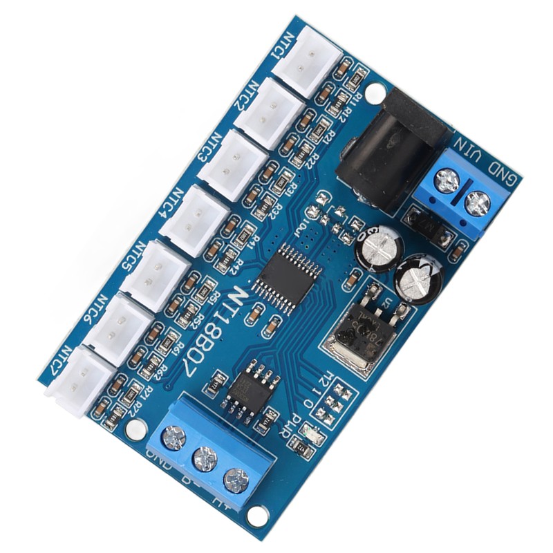 7 Channel RS485 Module NTC Temperature Sensor Measurement MODBUS RTU