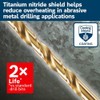 Bosch TI21A 21 pc. Titanium Nitride Coated Metal Drill Bit