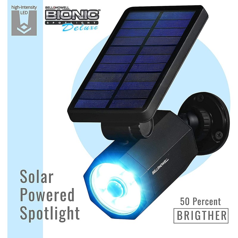 Bell+Howell Bionic Spotlight Deluxe Solar-Powered Spot Light 25 Feet Motion