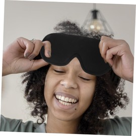 TOVINANNA Comfortable Memory Cotton Sleep Eye Mask Adjustable Blindfold Cover for Travel Light Blocking Eye Protection for Long Flights Hotels and Home Use