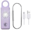 Spartan Defense Personal Safety Alarm Rechargeable (Lavender)