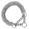 Nobby Chains Choker, Three Rows, 65 cm/2 mm, Chrome
