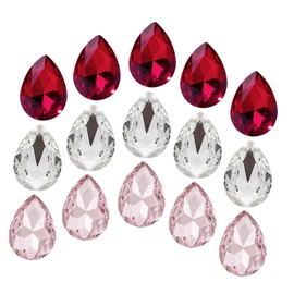 DOITOOL 150pcs Water Drop Rhinestones for DIY Crafts Glass Charms for Jewelry Making Nail Art Decor and Costume Accessories for Festive Occasions and Creative Projects