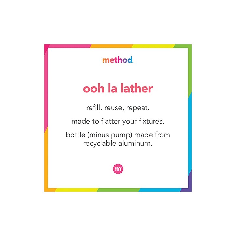 Method Gel Hand Soap, Violet + Lavender, Reusable Silver Aluminum