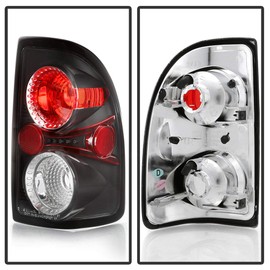 ACANII - For 1997-2004 Dodge Dakota Black Tail Lights Brake Lamps Pair Sets Aftermarket Driver & Passenger Side