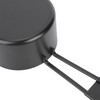 9PCS Black Stainless Steel Measuring Cups Set Coffee Spoon with
