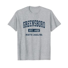 Greensboro North Carolina NC Vintage Athletic Sports Design T-Shirt