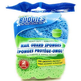 Nail Guard Cleaning Sponges, Heavy Duty, 2-Pack