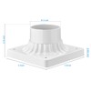 Darkaway Outdoor Post Light Base Mount, Post Light Adapter 3''
