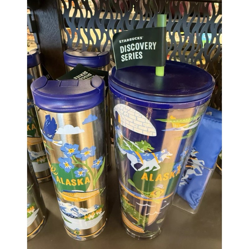 Starbucks NWT SET Starbucks 2024 ‘ALASKA’ Discovery Series Graphic Tumblers