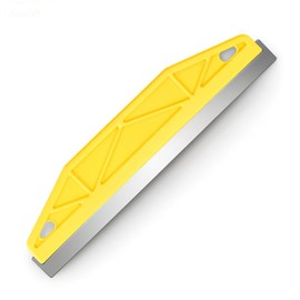 Edge Painting Tool, Paint Edger Tool 12 Inch Painter's Trim Guard Professional Paint Shield Stainless Steel Straight Edge Tools for Precision Painting Trimming (Yellow)