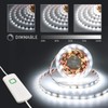 MY BEAUTY LIGHT White LED Strip Lights,16.4ft Dimmable LED Light