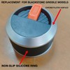 HWGckct Replacement for Blackstone Griddle Orange Knob 4-Pack - High-Temp