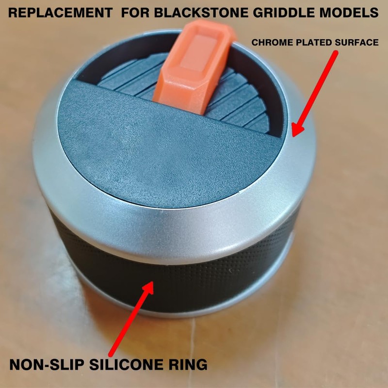HWGckct Replacement for Blackstone Griddle Orange Knob 4-Pack - High-Temp