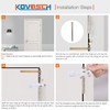 KOVOSCH 2 Pack Hinge Pin Door Stopper White - Adjustable