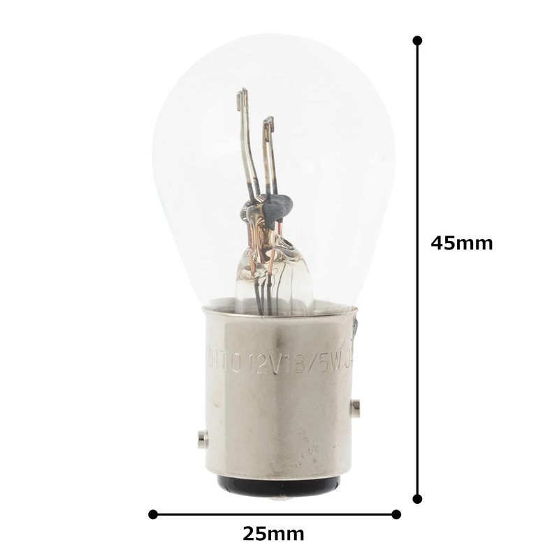日星工業 ポラーグ(Polarg) 二輪車用バルブ S25ダブル 12V18/5W クリア 1個 416 M4528 信頼の純正バルブメーカー