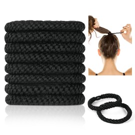ACWOO Hair Bands, Hair Bobbles for Women and Girls, Elastic Braid Elastic, Cotton Bands for Thick Hair, Curly Hair, Long Hair, Short Hair and Wavy Hair, Pack of 8