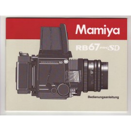 Mamiya (( 5 languages to pick )) MAMIYA RB PRO-SD INSTRUCTION MANUAL (ORIGINAL PRINT)