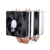 Quiet 4pin 6 Heatpipe CPU Cooler Dual tower Air Cooling