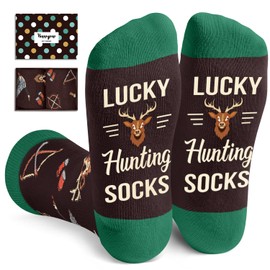 HAPPYPOP Hunting Gifts For Men Women - Hunter Socks Hunting Socks For Men, Gifts For Hunters Men, Deer Hunting Gifts For Men Who Have Everything