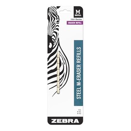 Zebra Pen Mechanical Pencil Eraser M-Refill, White, 7-Pack
