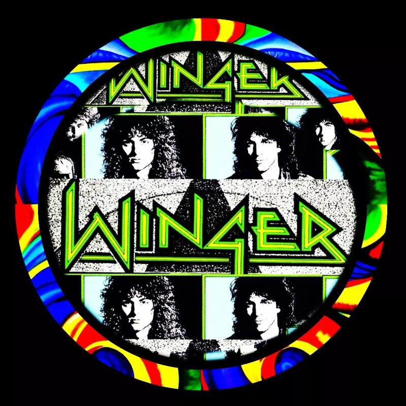 WINGER ROCK BAND TWO RHINESTONES KEYCHAINS TWO PINS