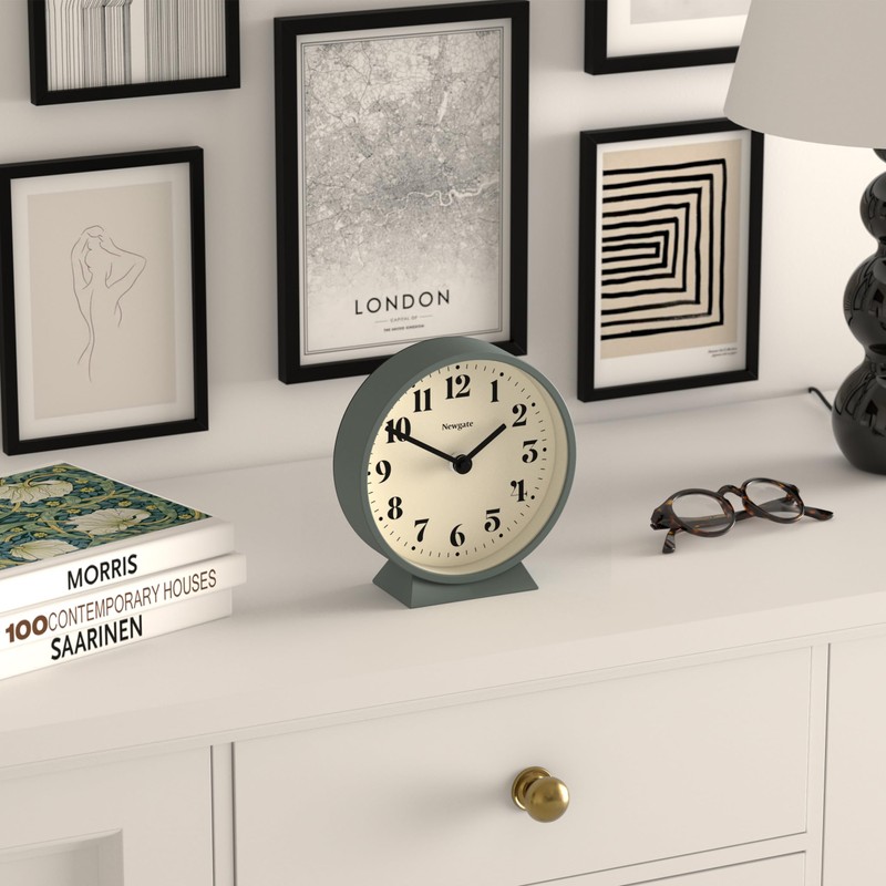 NEWGATE® Theatre Mantel Clock - Silent Sweep 'No Tick' Mantel