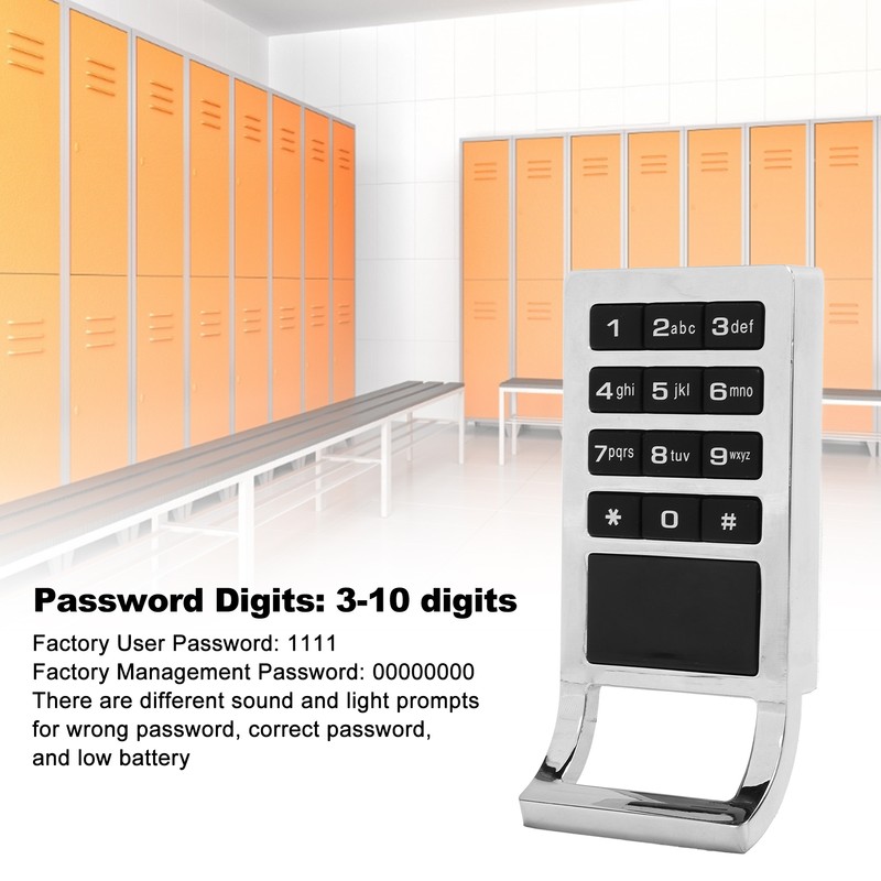 DH‑113YA Digital Touch Keypad Lock Zinc Alloy Electronic Keyless Entry