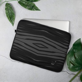 Black H Stripes BeSculpt Laptop Sleeve 2 - Size: 15″