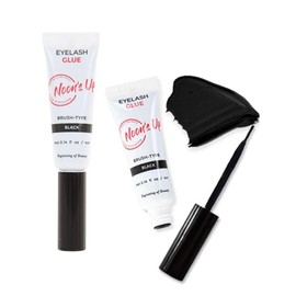 NOON'S UP Eyelash Glue (Black) - Extremely Strong Hold for Eyelashes | Waterproof | Hypoallergenic for Sensitive Eyes | Natural Look (4 ml)
