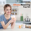 Rainspire Upgraded 3 Piece Silicone Measuring Cup Sets Squeeze &