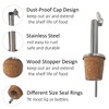 pson 3Pcs Stainless Steel Bottle Pourers, Hinged Flip Spout with