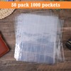50 Pack Protective Photo Slide Pages Holds 20 Slides Top