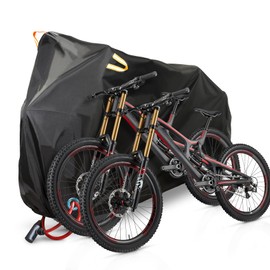 Bicycle Cover Waterproof for Bicycles, Scooter Tarpaulin, Bicycle Covers with Lock Eyelets, Bicycle Cover Waterproof 210D Bicycle Garage Bicycle Protective Cover Lock Holes, Bicycle Cover Tarpaulin