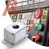 APIELE 22mm Metal Emergency Stop Push Button Switch Latching 12V-250V