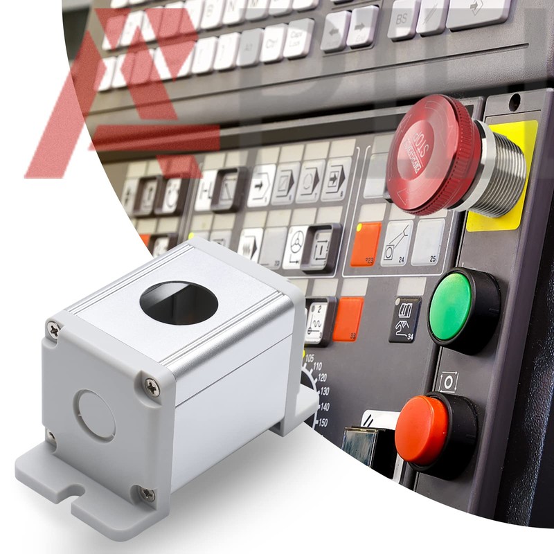 APIELE 22mm Metal Emergency Stop Push Button Switch Latching 12V-250V