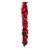 PARTY DISCOUNT ® Feather boas 180 cm long, tinsel, red/black