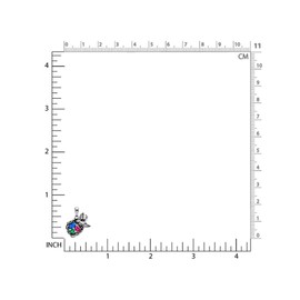 Silvershake Cluster Cocktail Gemstones 925 Sterling Silver Scroll/Filigree Bird Nest Pendant Family Birthstone Jewelry, Small, 925 String Silver Rhodium/White Gold & Antique Finishing, Created Sapphire Nano Emerald and Simulated Ruby Created Ruby Created