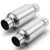 A-KARCK 2.5" Inlet Exhaust Resonator, 2.5" Inlet 2.5" Outlet 11.5"
