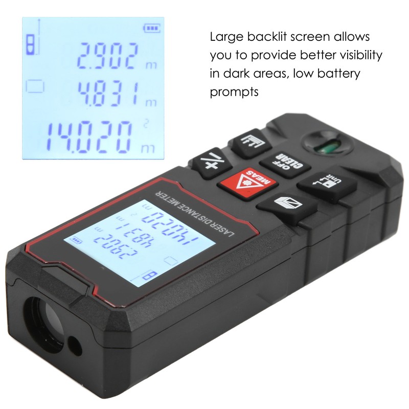 RICHMETERS Laser Distance Measure Meter ± 1.5 mm Accurate Laser