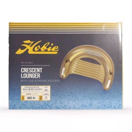 Hobie Crescent Lounger Gold Float With Cup And Phone Holder, 8+, Comfy Seat